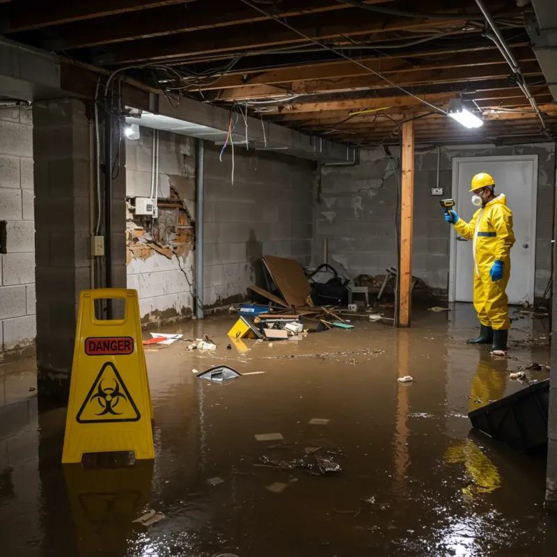 Flooded Basement Electrical Hazard in Suffolk County, NY Property